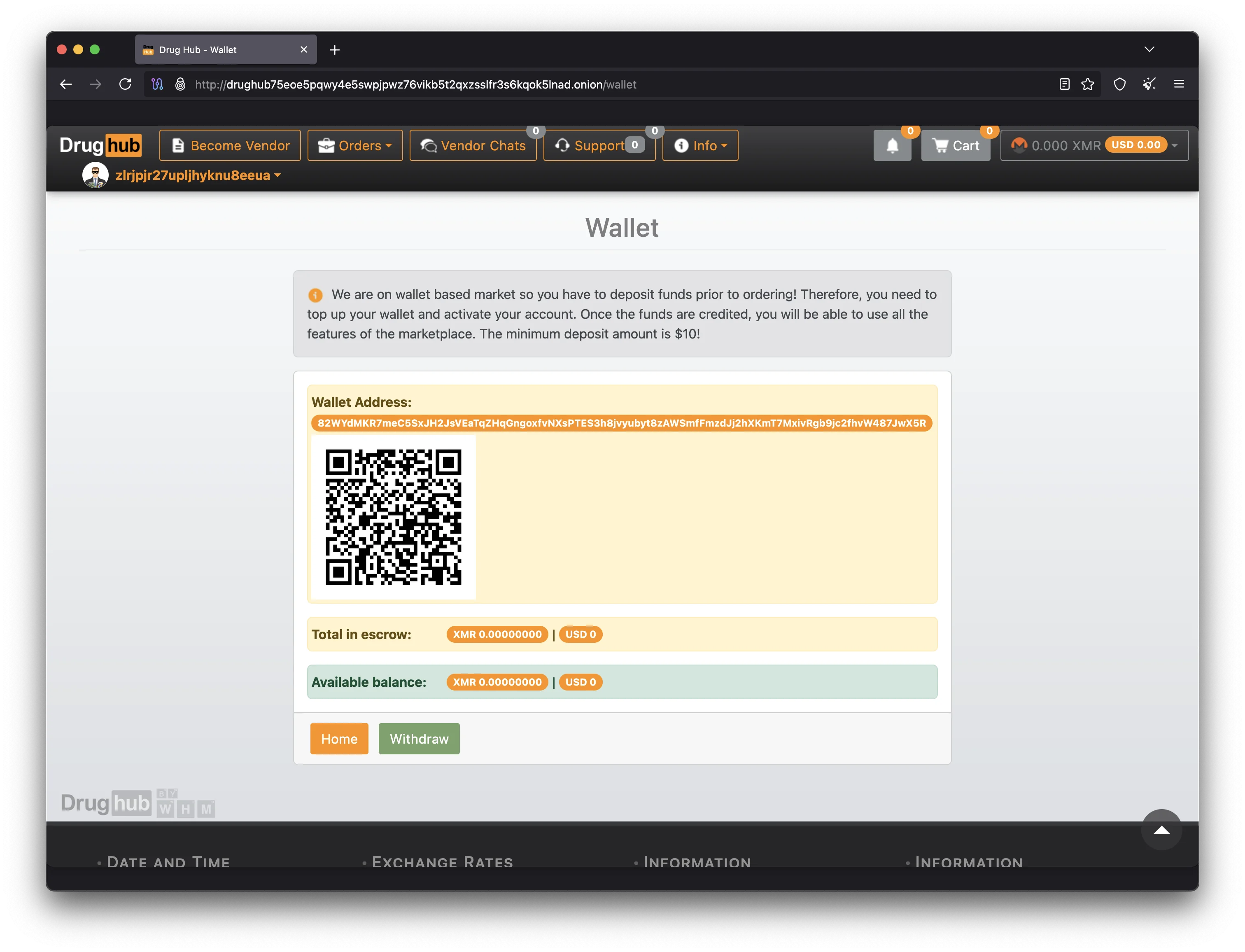 DrugHub Market PGP encrypted messaging system for secure vendor communication 2026